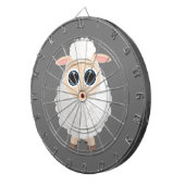 Witte schapen dartbord (Voorkant Rechts)