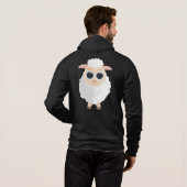 Witte schapen hoodie (Achterkant volledig)
