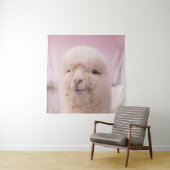 WITTE SCHAPEN IN DICHTE FOTOGRAFIE WANDKLEED (In situ)