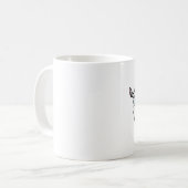 Witte schapen koffiemok (Voorkant links)