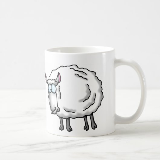 Witte schapen koffiemok (Rechts)