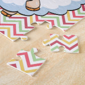 Witte schapen legpuzzel (Zijkant)