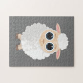 Witte Schapen Legpuzzel (Horizontaal)