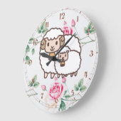 Witte schapen met Baby Grote Klok (Hoek)