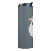 Witte schapen thermosbeker (Gedraaid links)