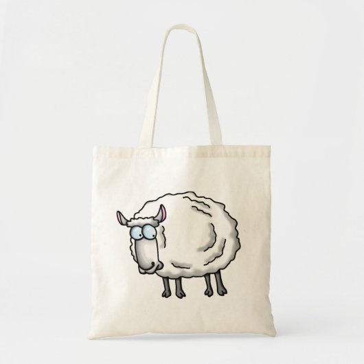 Witte schapen tote bag (Voorkant)