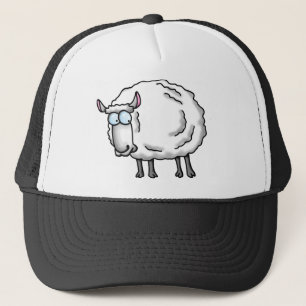 Witte schapen trucker pet