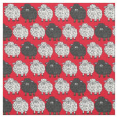 Witte schapen, Zwarte schaap Stof (Swatch)
