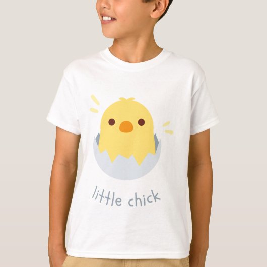 Witte schattige chick T-shirt (Voorkant)