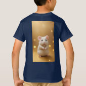 "Witte schattige hamster" Ontworpen T-shirt (Achterkant)