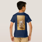 "Witte schattige hamster" Ontworpen T-shirt (Achterkant volledig)