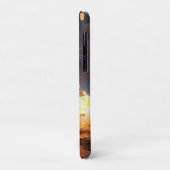 Witte Schattigee kat, sprankelende verlichte pot Case-Mate iPhone Case (Achterkant/links)