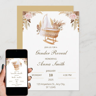 Witte Schattigee Waterverf Bloem Geslacht Onthulle Kaart