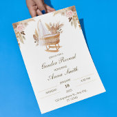 Witte Schattigee Waterverf Bloem Geslacht Onthulle Kaart