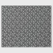 Witte schedel en Botten Piraat Cadeaupapier (Vlak)