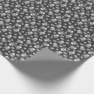 Witte schedel en Botten Piraat Cadeaupapier