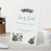 Witte Schedel Rozen Ierse Bruidsfeest Favorieten B Reclamebord Met Voetstuk (Insitu)