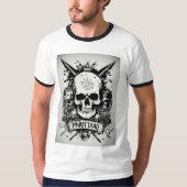 Witte schedel t-shirt (Voorkant)