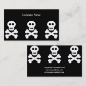 Witte schedels, bedrijfsnaam visitekaartje (Voorkant / Achterkant)