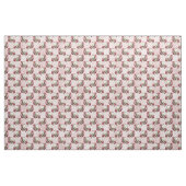 Witte schedels en roze Floral Stof (Yard (91,4 cm))