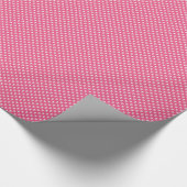 Witte schedels op roze omlooppapier cadeaupapier (Hoek)
