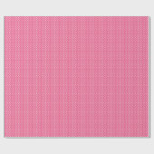 Witte schedels op roze omlooppapier cadeaupapier (Vlak)
