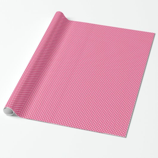 Witte schedels op roze omlooppapier cadeaupapier (Uitgerold)