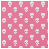 Witte schedels op roze stof (Close Up)