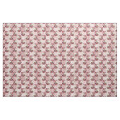 Witte schedels, roze rozen en kromme stof (Yard (91,4 cm))