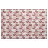 Witte schedels, roze rozen en kromme stof (Fat Quarter)