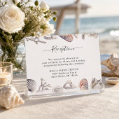 Witte Schelp Strand Ontvangst Enclosure Kaart
