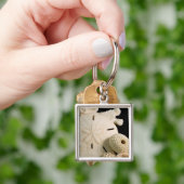 Witte schelpen en zanddollar sleutelhanger (Hand)