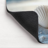 Witte schelpen in Ocean Sand Muismat (Hoek)