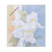 WITTE SCHEMA DRAGONS  NOTA PAD NOTITIEBLOK (Voorkant)