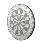 Witte scherpe punten dartbord (Voorkant Rechts)