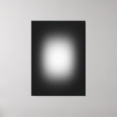 Witte schijnwerper op zwart canvas afdruk (Voorkant)