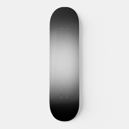 Witte schijnwerper op zwart persoonlijk skateboard (Voorkant)