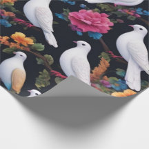 Witte schildpad duiven kunstzinnige stijl