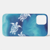 Witte schildpadden in de Blauwe Oceaan Case-Mate iPhone Case (Achterkant (horizontaal))