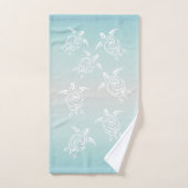 Witte schildpadden strand thema bad handdoek (Handdoek)