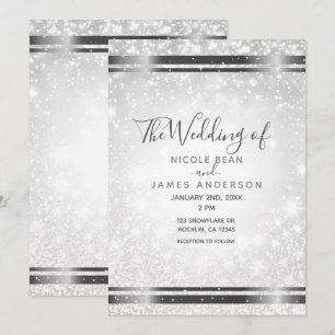 Witte schittering Elegante Winter Wonderland Bruil Kaart