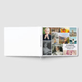 Witte schone fotocollage in liefdevol geheugen gastenboek (Volledig)