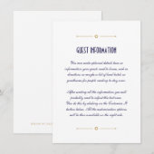 Witte, schone Kaart voor rond huwelijk (Voorkant / Achterkant)