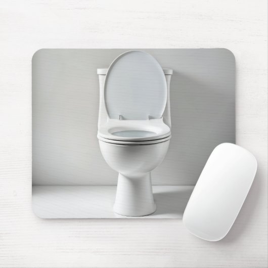 Witte Schone Toilet Muismat (Met muis)