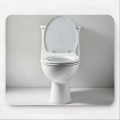 Witte Schone Toilet Muismat (Voorkant)