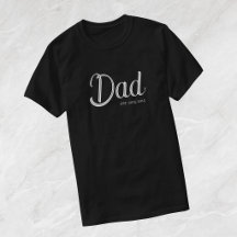 Witte Schrift Established Dad T-Shirt