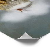 Witte schroefdraad poster (Hoek)