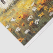 Witte Schuur Antiek Geel Truck Decoupage Tissuepapier (Detail)