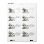 Witte Schuur Boerderij Eierdoos Etiket (Full Sheet)