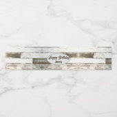 Witte schuur hout rustieke westerne land partij gu waterfles etiket (Enkel label)